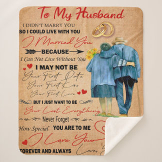 Manta Sherpa Personalizado Para Mi Marido, Cumpleaños Del Marid