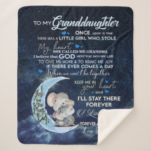 Manta Sherpa Personalizado Para Mi Nieta