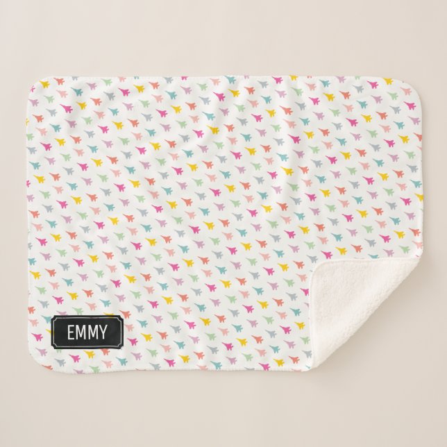 Manta Sherpa Personalizado Pastel F-15E Strike Eagle Fighter Je (Anverso (horizontal))