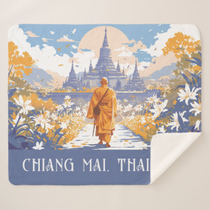 Manta Sherpa Personalizado Texto Chiang Mai Tailandia