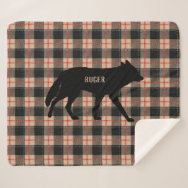 Manta Sherpa Personalizar Beige Buffalo Pescado Perro Coyote Sa