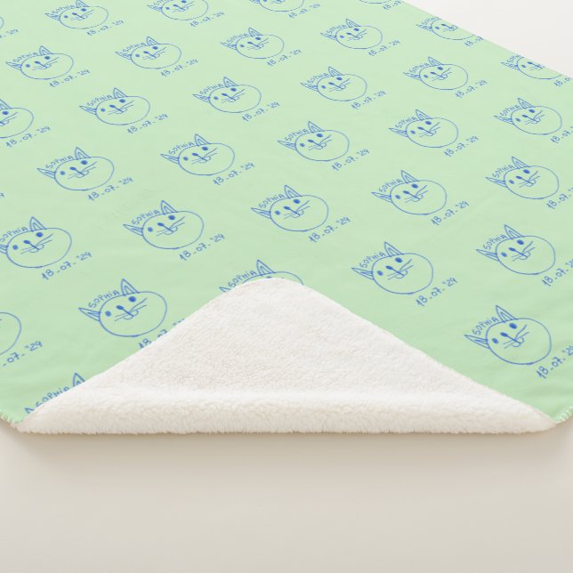 Manta Sherpa Personalized children's blanket, custom blanket  (3/4)