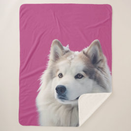 Manta Sherpa Personalized Dog Photo Blanket