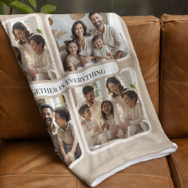 Manta Sherpa  Personalized Family Photo-Together Is Everything