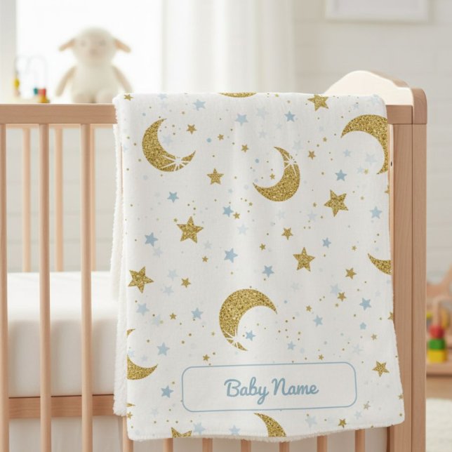 Manta Sherpa Personalized Under the Stars Soft Blanket  (Subido por el creador)