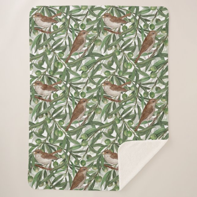 Manta Sherpa Pesadillas en el olivo (Anverso)