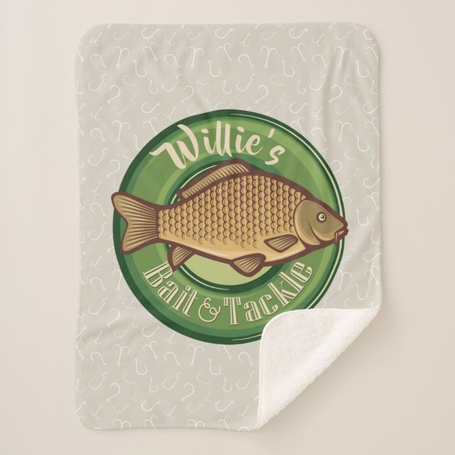 Manta Sherpa Pesca personalizada y tienda de pesquerías de pesc (Anverso)