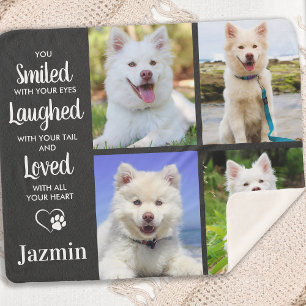 Manta Sherpa Pet Memorial Personalized Photo Collage