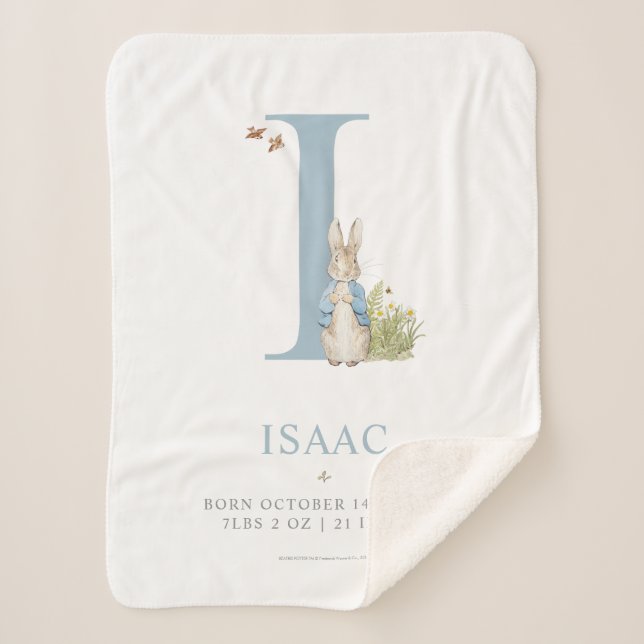 Manta Sherpa Peter Rabbit | Carta personalizada I (Anverso)