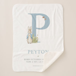Manta Sherpa Peter Rabbit   Carta personalizada P