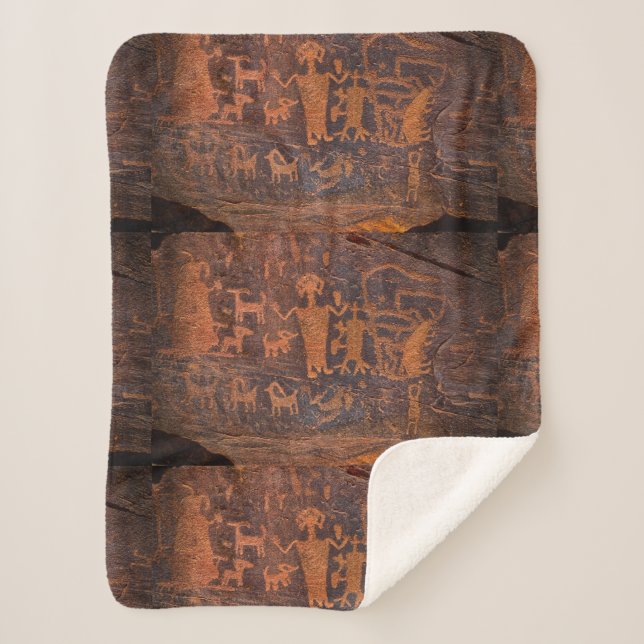 Manta Sherpa Petroglifo del Suroeste (Anverso)