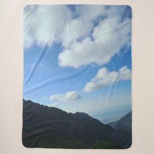 Manta Sherpa Picos del cielo azul de los Cárpatos – Arte de mon