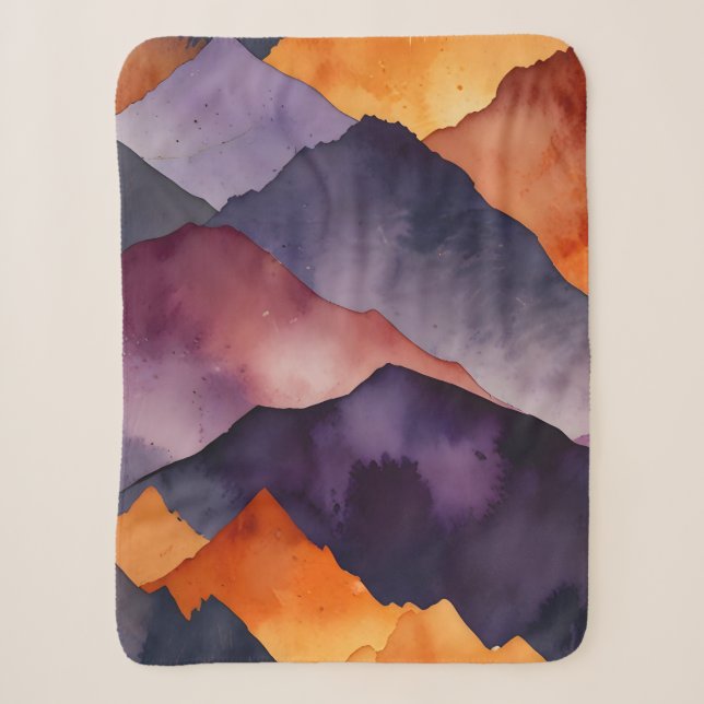 Manta Sherpa Picos pintados (Anverso)