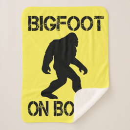 Manta Sherpa Pie grande a bordo - Funny Bigfoot