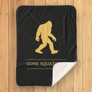 Manta Sherpa Pie Grande Divertido Desaparecido Sasquatch