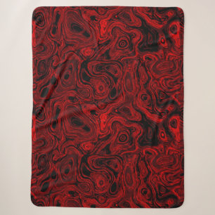 Manta Sherpa Piedra de fuego rojo Naranja de sangre 3