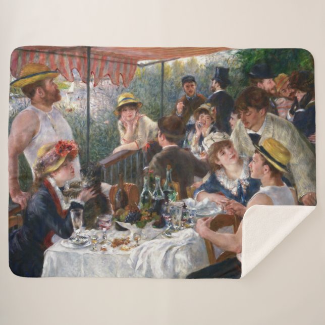 Manta Sherpa Pierre-Auguste Renoir - Luncheon del Fiesta de Boa (Anverso (horizontal))