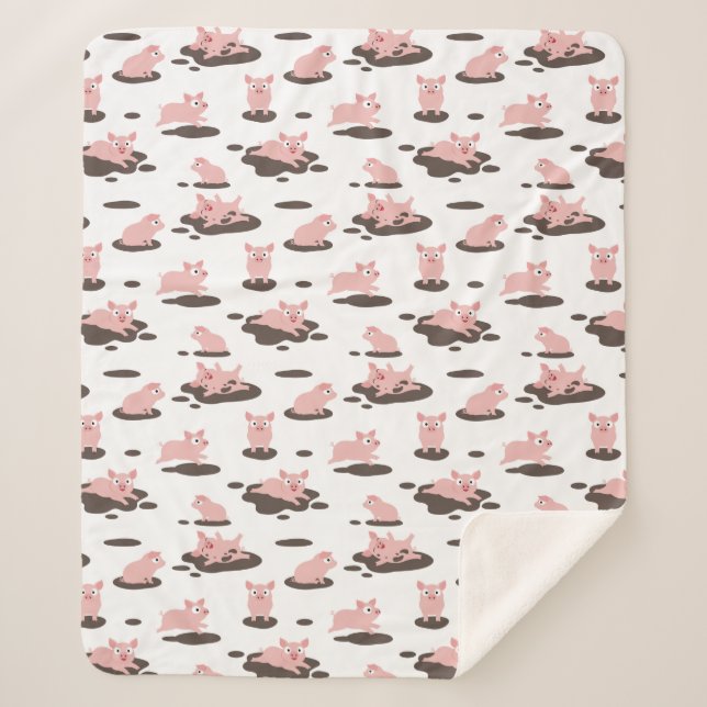 Manta Sherpa Piglets Sherpa Blanket (Anverso)