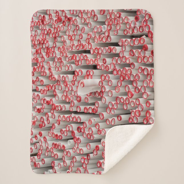 Manta Sherpa Pila de papel laminado (Anverso)