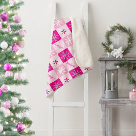 Manta Sherpa Pimentempiés calientes y copos de nieve añaden su 