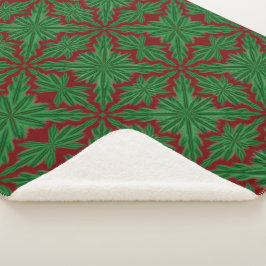 Manta Sherpa Pine Mandala Garnet Sherpa Blanket (3 tamaños)