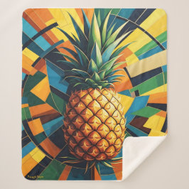 Manta Sherpa Pineapple Kaleidoscope - Diseño del Imperio de la