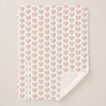 Manta Sherpa Pink and Golden effect Elegant Heart<br><div class="desc">Pink and Golden effect Elegant Heart Sherpa Blanket. The perfect gift for teenagers, mothers, daughters, bridesmaids, friends... At all times: Birthdays, Christmas, special dates... IMPORTANT NOTICE: This design is part of a collection and has other coordinated elements that you can find in my store. Sometimes it can be difficult to...</div>