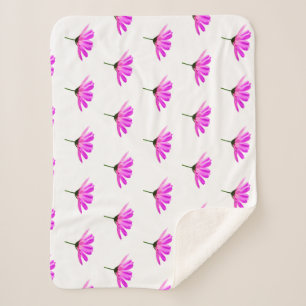 Manta Sherpa Pink Daisy