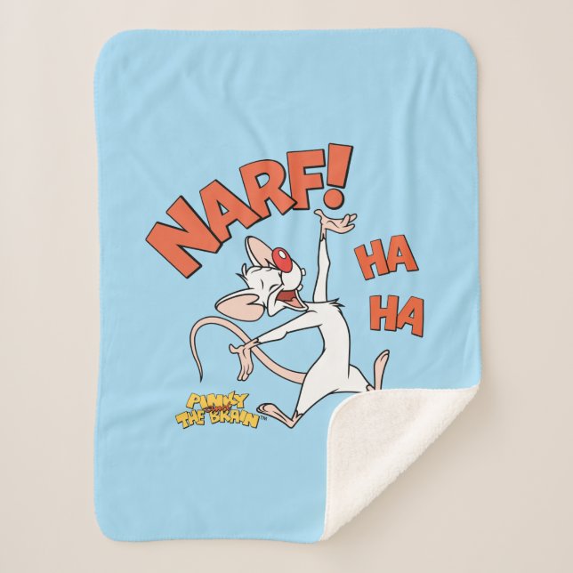 Manta Sherpa Pinky y el cerebro | Pinky "Narf" (Anverso)