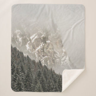 MANTA SHERPA PINOS VERDES