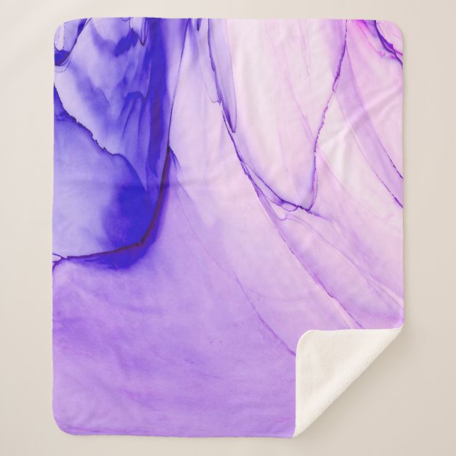 Manta Sherpa Pintura abstracta moderna y de alta calidad repres (Anverso)