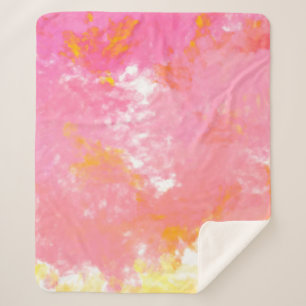 Manta Sherpa Pintura creativa abstracta. Fondo del artista