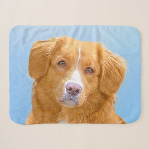 Manta Sherpa Pintura de perro Retriever de caza de patos de Nue