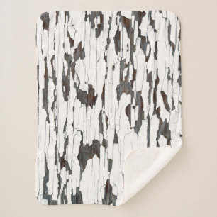 Manta Sherpa Pintura de pintura blanca