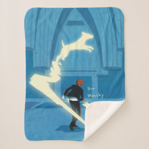 Manta Sherpa Pintura del Patronus de Ron Weasley