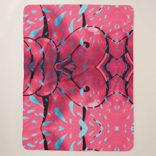 Manta Sherpa pintura húmeda (Anverso)
