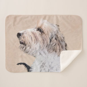 Manta Sherpa Pintura Petit Basset Griffon Vendéen - Arte de per