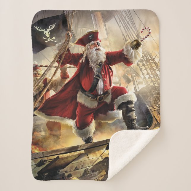 Manta Sherpa Pirata Santa (Anverso)