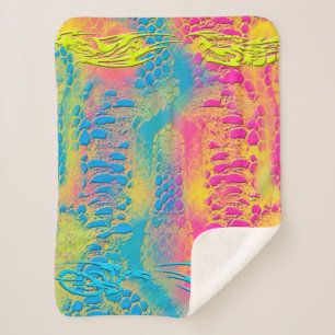 Manta Sherpa PIRÓN - fractal decorativo moderno -