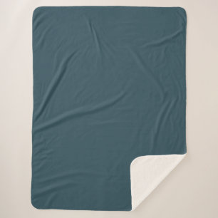 Manta Sherpa pizarra azul