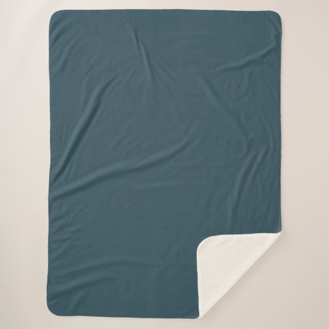 Manta Sherpa pizarra azul (Anverso)
