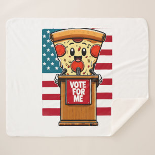 Manta Sherpa pizza patriótica voten por mí