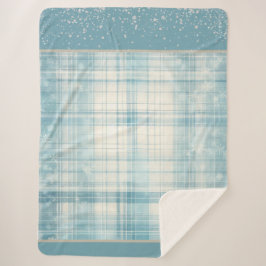 Manta Sherpa Placa azul