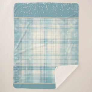 Manta Sherpa Placa azul