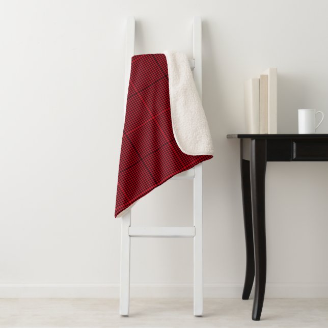 Manta Sherpa Placa de cristal Sherpa Blanket-Large-Red Jester (In situ)