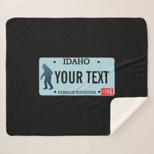 Manta Sherpa Placa de licencia de Idaho Sasquatch