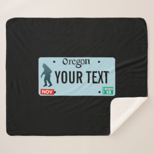 Manta Sherpa Placa de Oregon Sasquatch