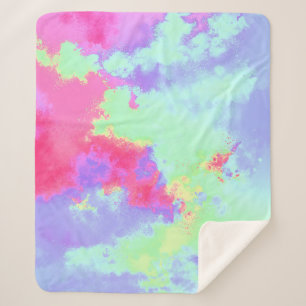 Manta Sherpa Placa de pintura arco iris