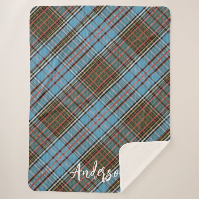 Manta Sherpa Plaid Anderson Classic Farmhouse Tartan (Anverso)