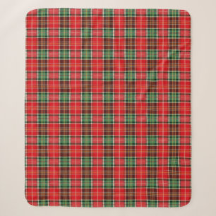 Manta Sherpa Plaid de Navidad Tradicional